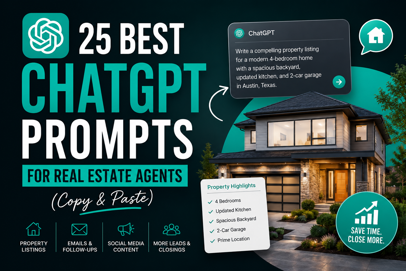 25 Best ChatGPT Prompts for Real Estate Agents